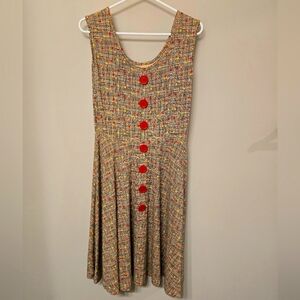 NWOT Effies Heart Colorful Sleeveless Dress | SZ large